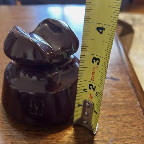 Vintage VICTOR Brown Ceramic Insulator - Picture 2 of 5